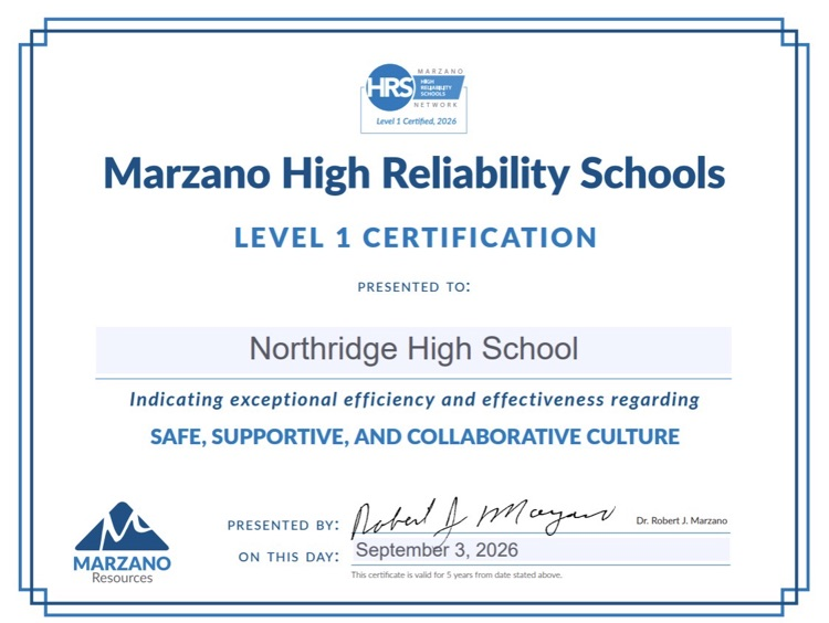 certificate HRS