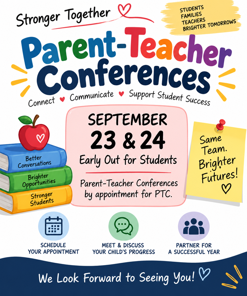 Parent Teacher Conferences Sept 23, 24