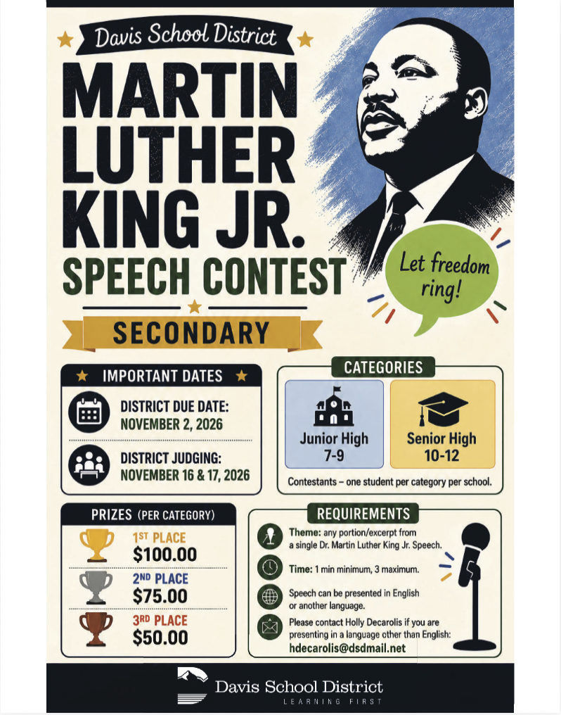 Martin Luther King Jr. Speech Contest poster