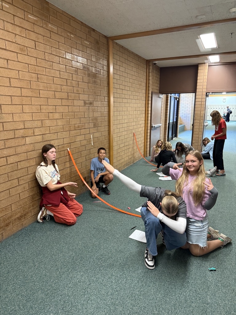 Science class learning about acceleration. 