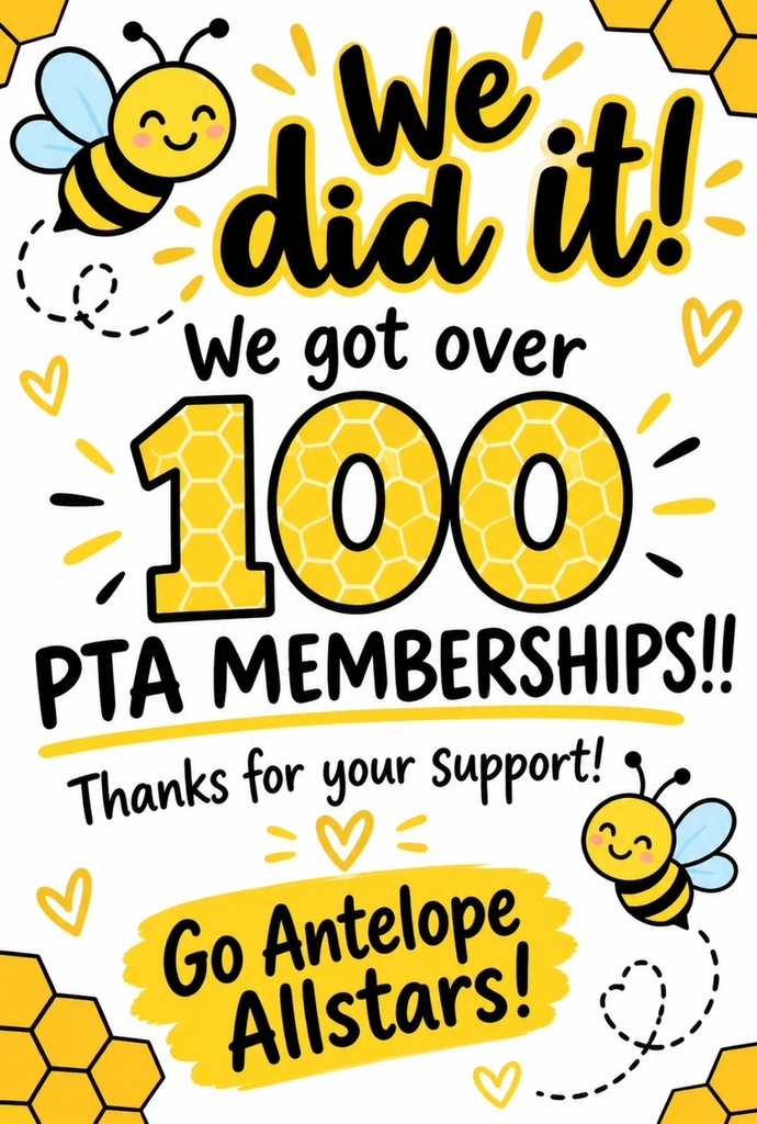 PTA membership goal has been reached