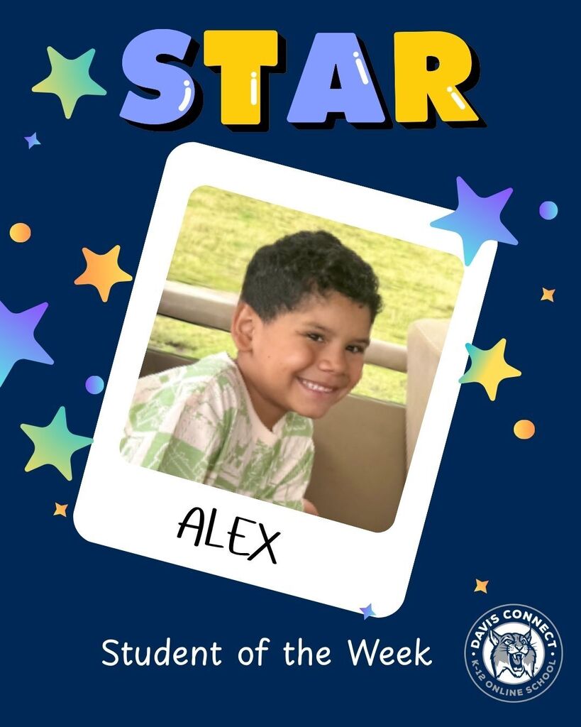 Photo of Alex, Star Student of the Week September 14-18.