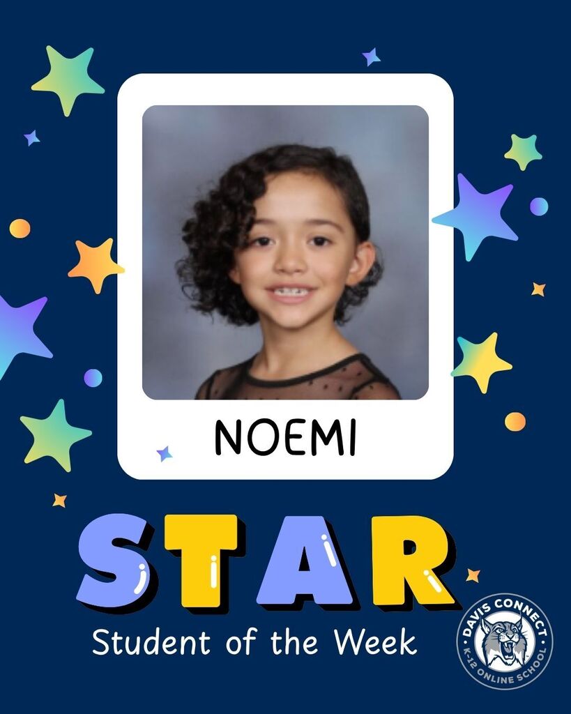 Photo of Noemi, Star Student of the Week September 21-25.