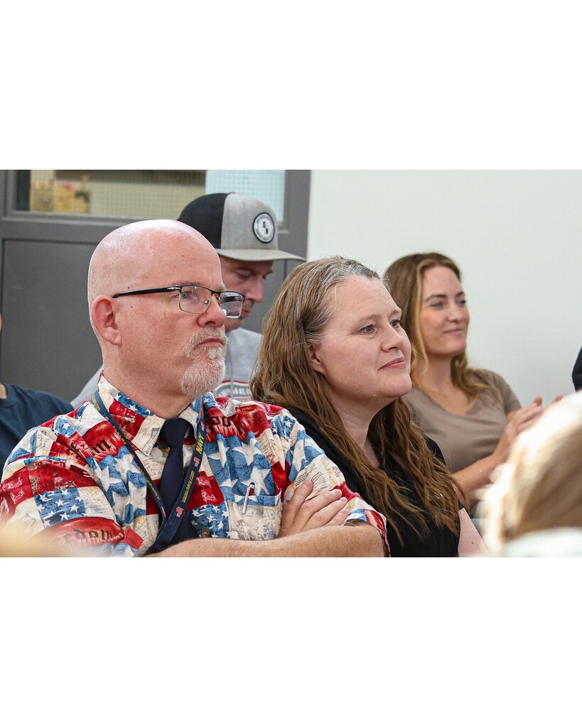 Community members listening