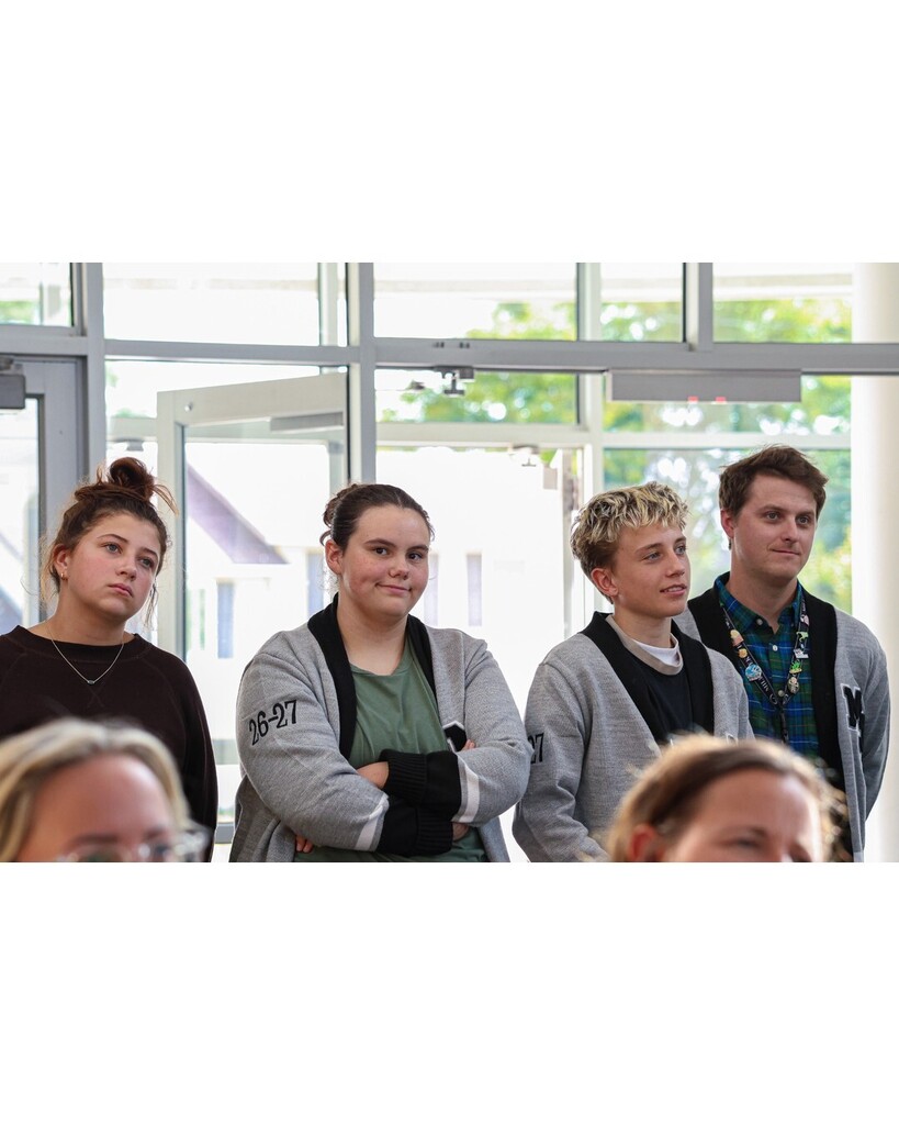 Students and teacher listening