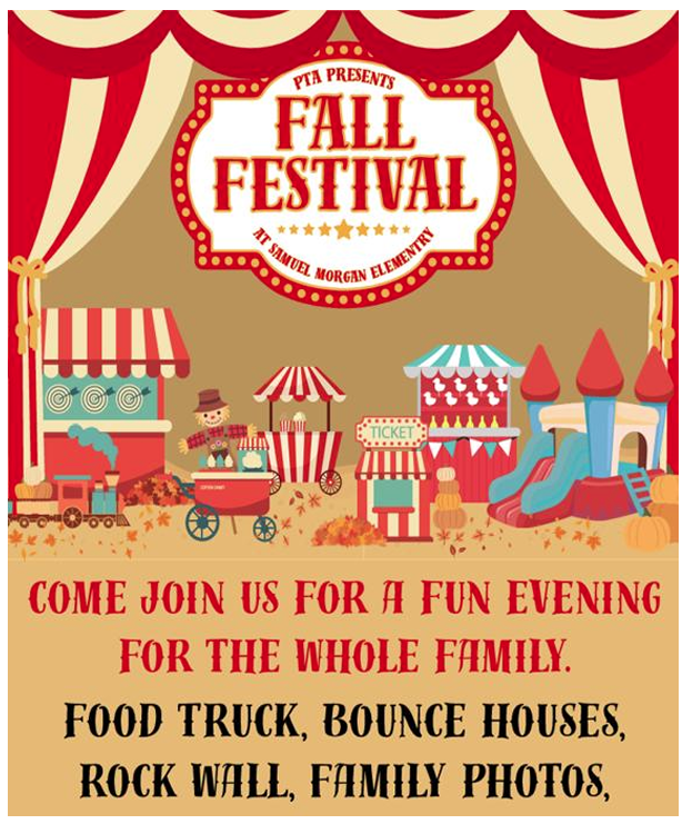 Fall Fest October 5th from 4:30 - 7:00pm on our back playground