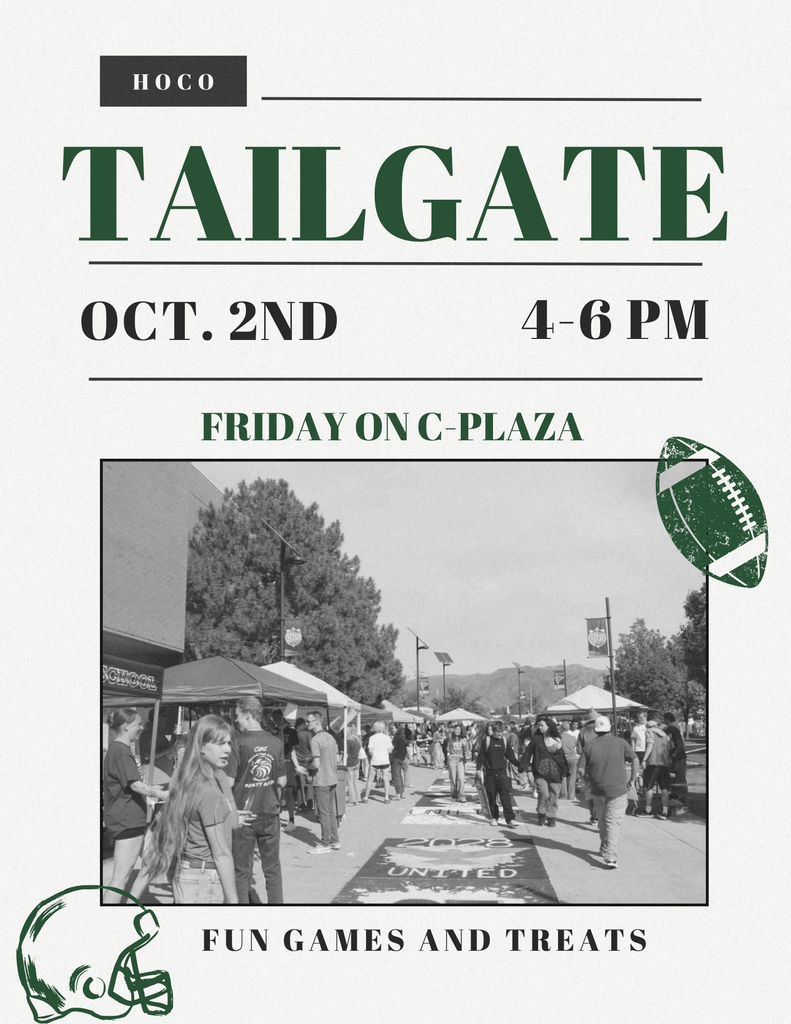 Tailgate, Friday October 2nd, 4-6 pm at CHS C-Plaza