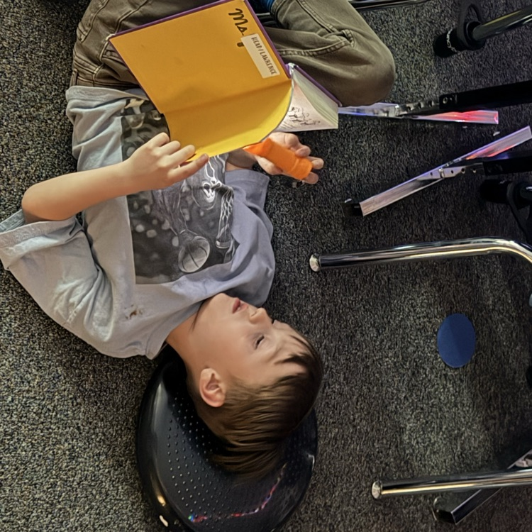 students reading