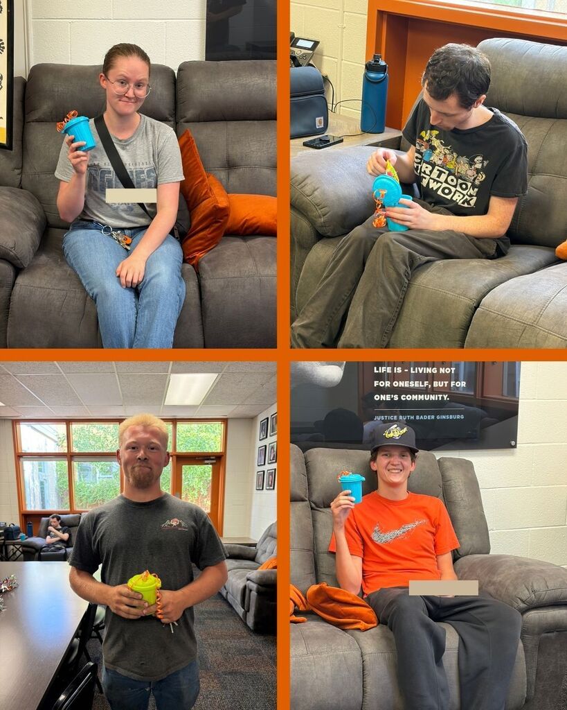 NLJH custodians posing with treats