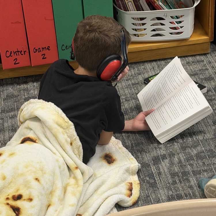 Students reading during the read-a-thon
