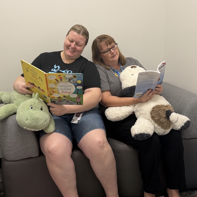 Students reading during the read-a-thon