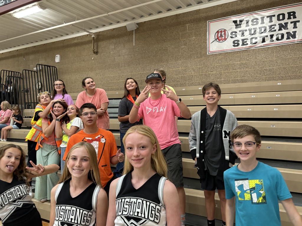 students cheering