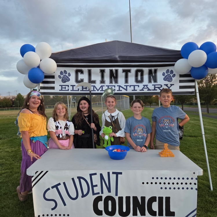 student council Clinton city Halloween walk