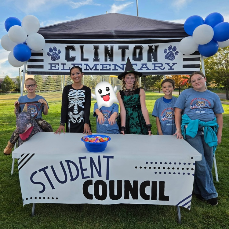 student council Clinton city Halloween walk