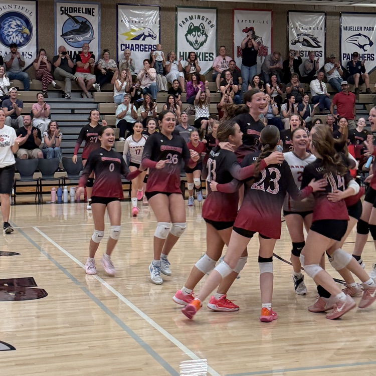The team celebrates after their victory