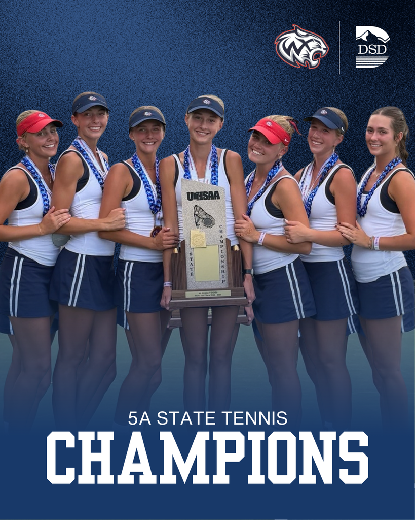 Woods Cross High Girls Tennis are 5A State Tennis Champions.