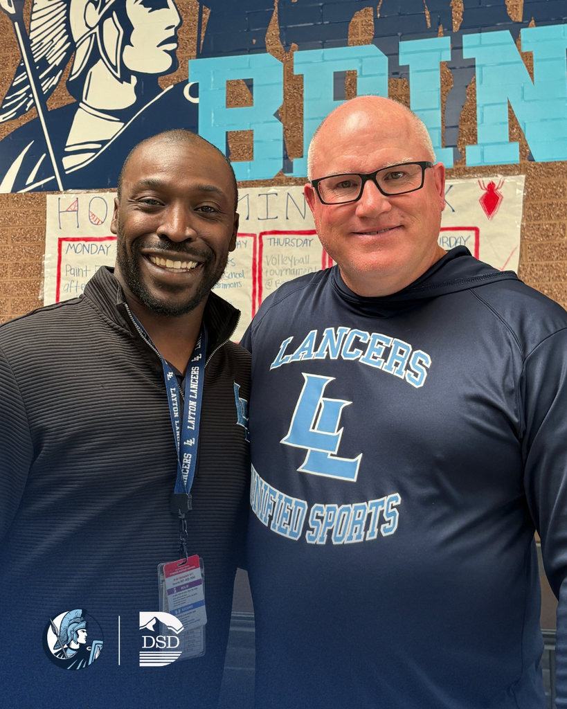 Layton High School Principal Corby Eason and Athletic Director Brian Berrong.