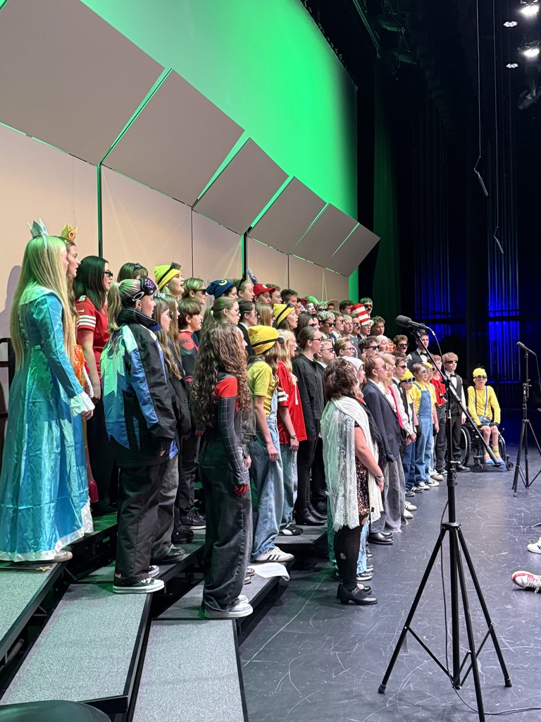 Choir performing at the concert. 