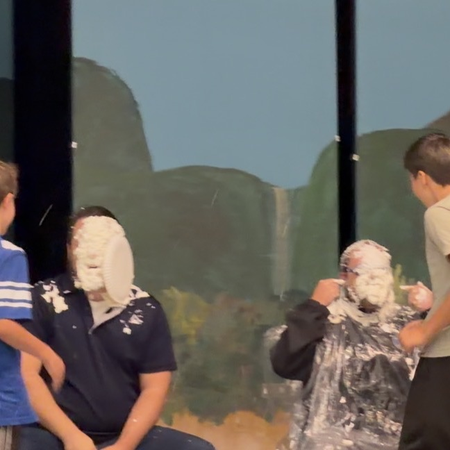 teachers being pied