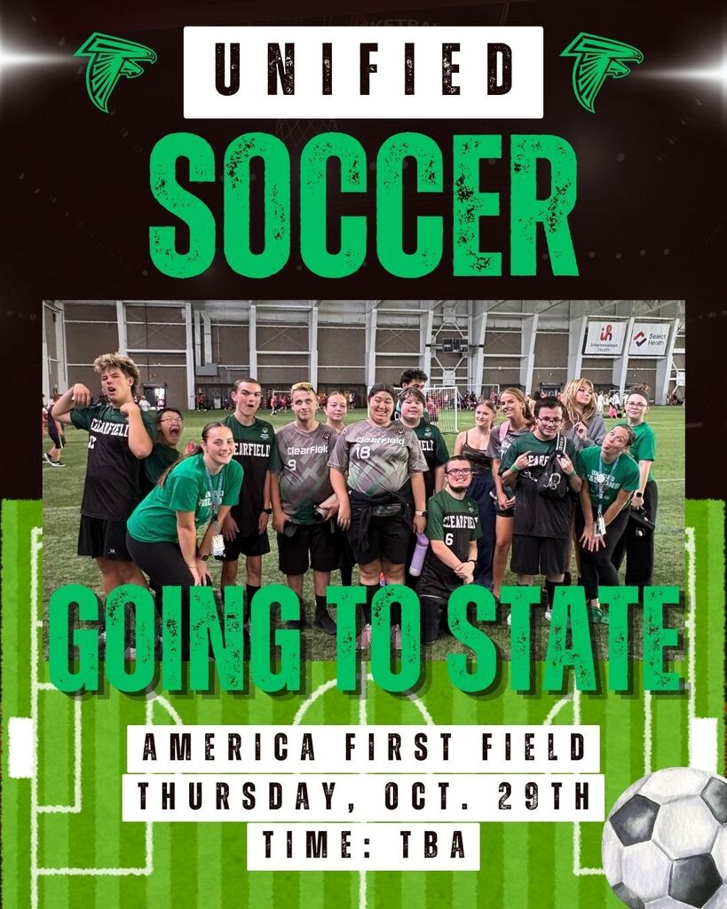Unified Soccer Team State Playoffs Thursday October 29th at America First Field