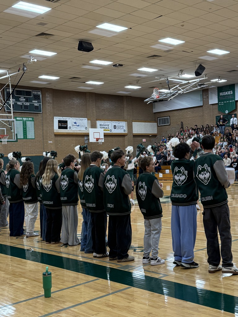 SBOs lining up to sing the school fight song. 