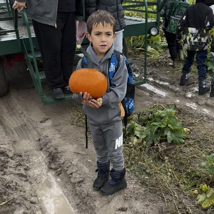student on a field trip