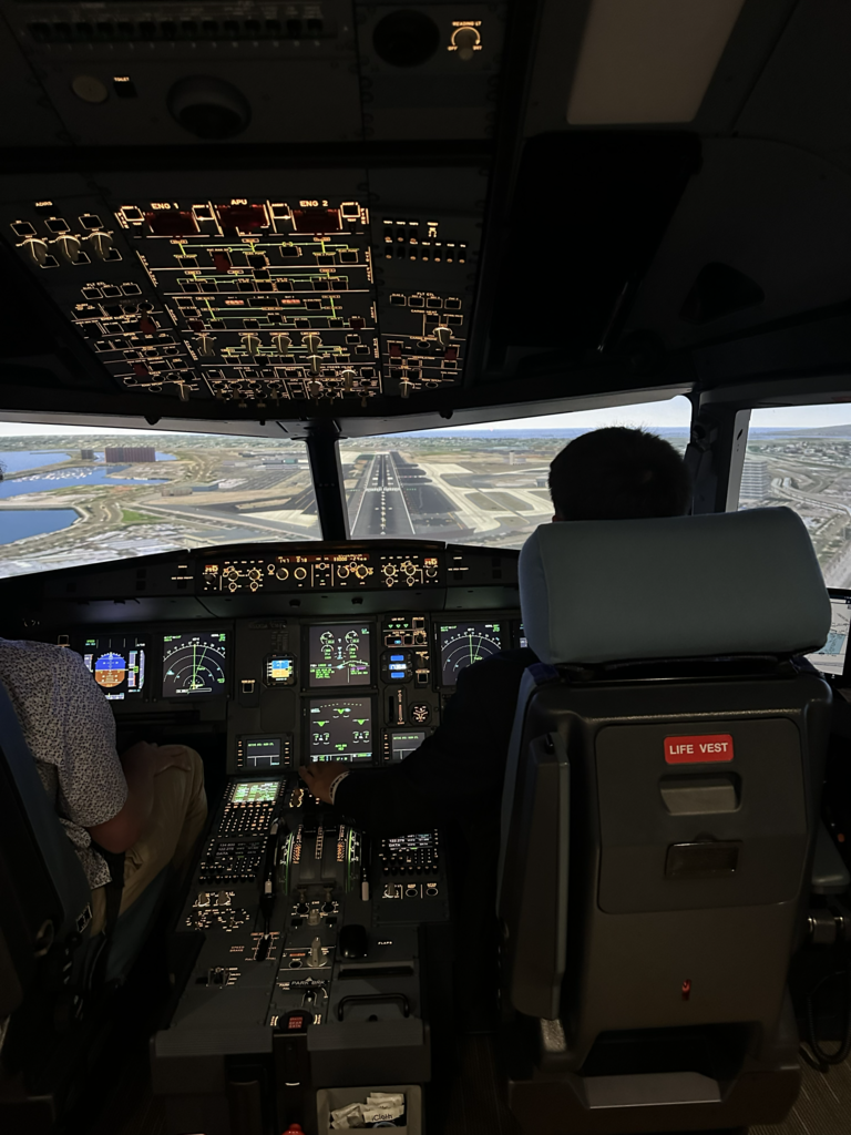 two students in sim