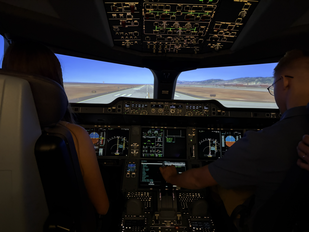 two students in sim