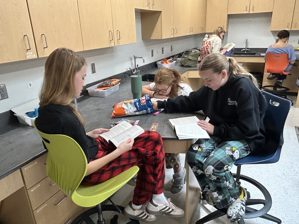 Students reading