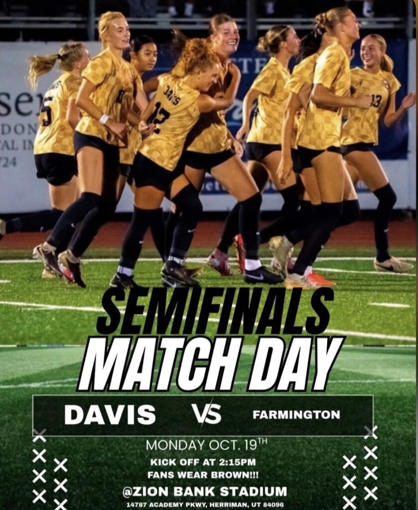 girls soccer semi final match: Monday Oct 19, 2:15 pm Zions Bank Stadium