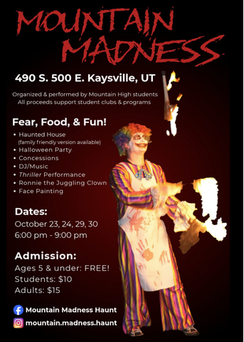 Mountain High School to Host Student-Led Mountain Madness Halloween Event