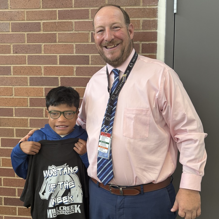 Student Mustang of the Week and Principal