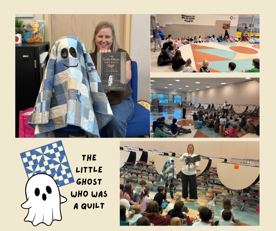 The little ghost who was a quilt reading activity