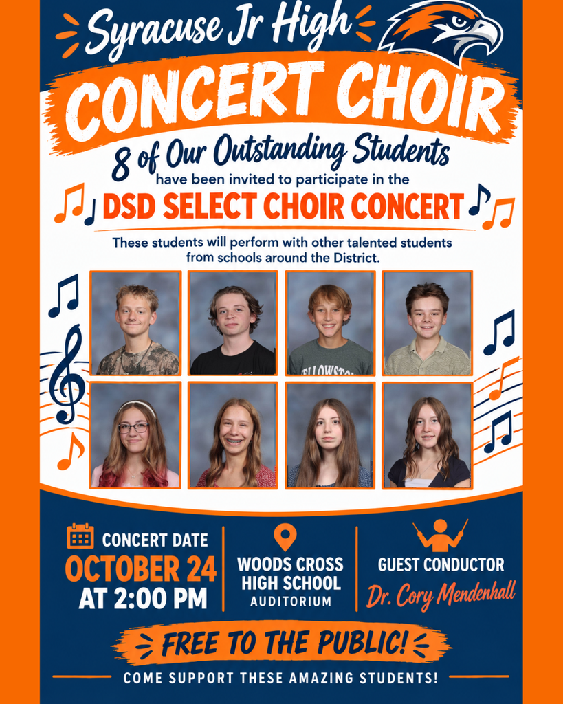 Students participating in the DSD Select Choir Concert. 