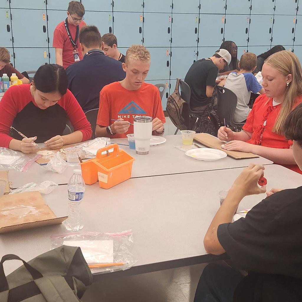 Students working picture
