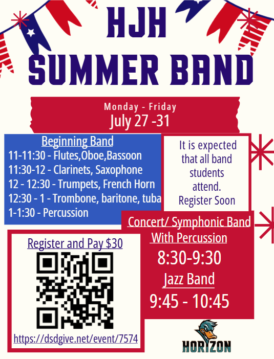 HJH Summer Band Camp