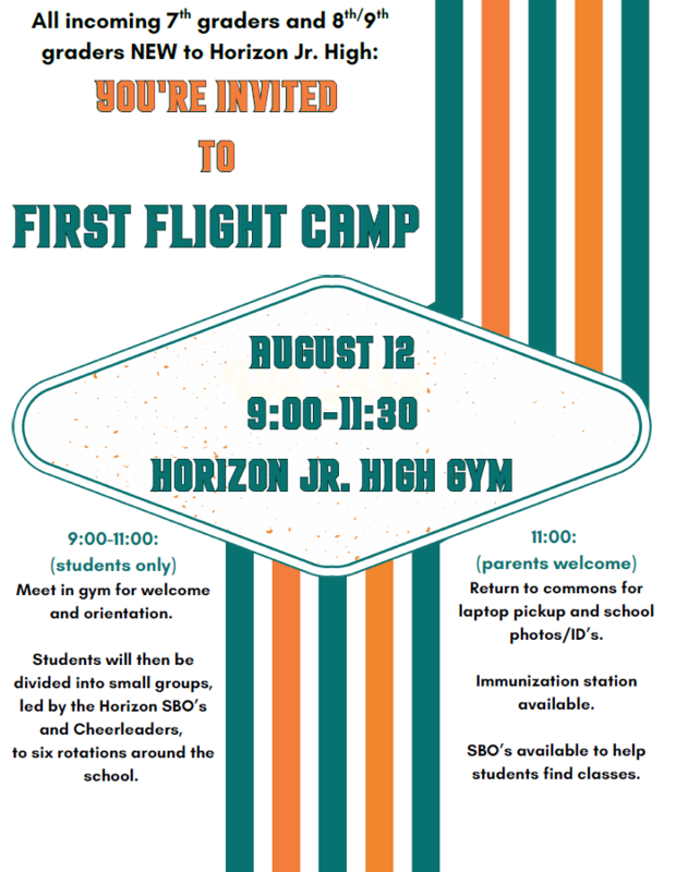 First Flight Camp Information 
