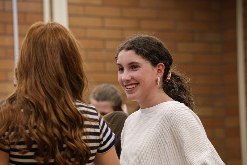 Students smiling together.