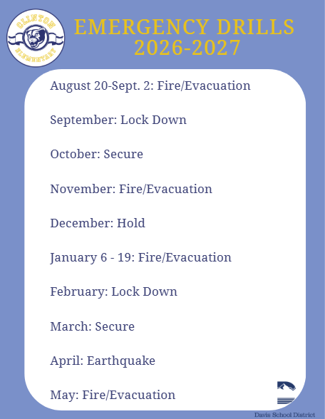 Emergency Drill Schedule