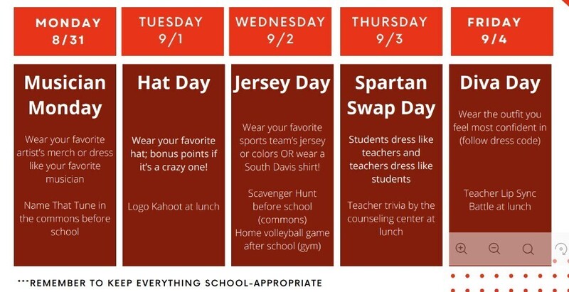 spirit week details