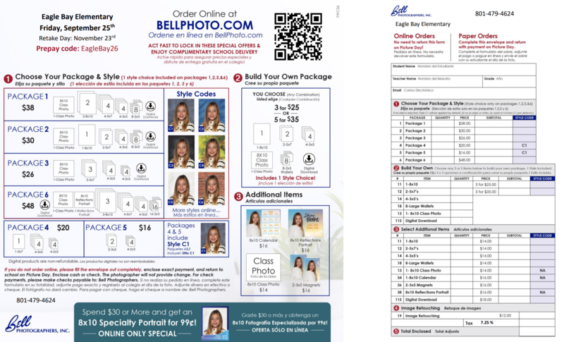 Bell Photography order form