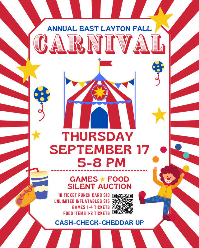 ELE Carnival Flyer with ticket sale information