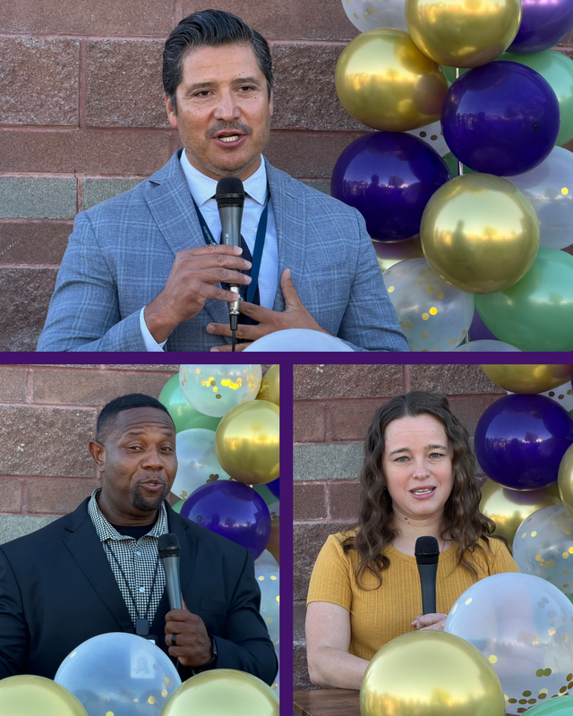 Speakers share their appreciation for new playground at Bluff Ridge Elementary