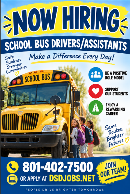 now hiring bus drivers