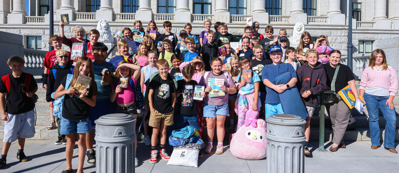 Oak Hills Elementary students attend Utah Reads Read-A-Thon at the State Capitol