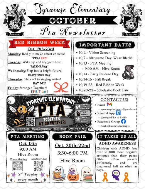 PTA October Newsletter