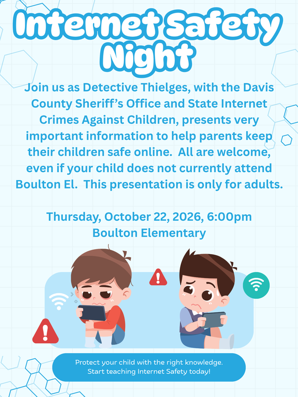 Internet Safety Night at Boulton Elementary