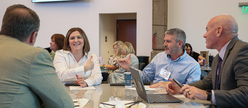 AASA members speak with Davis School District Staff recently held at Davis School District