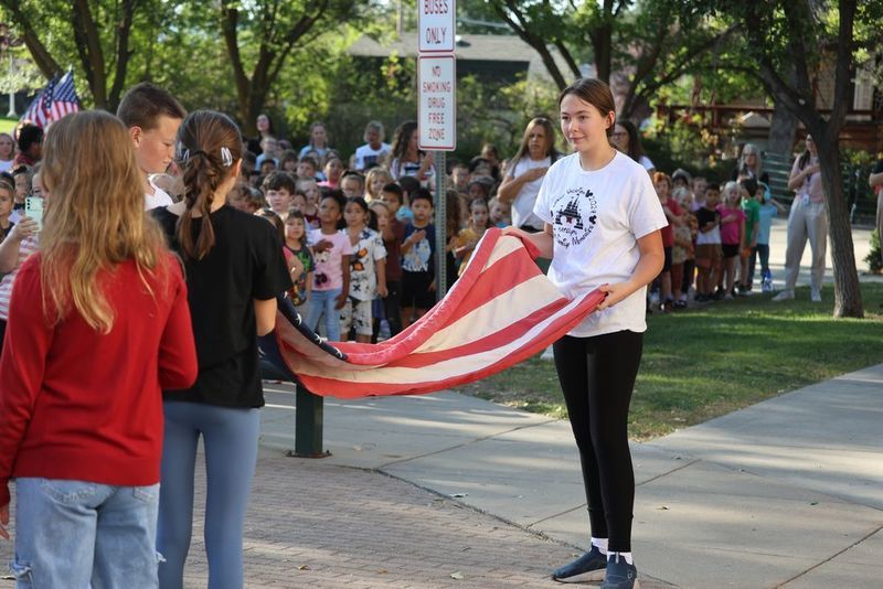 Antelope Elementary Flag ceremony