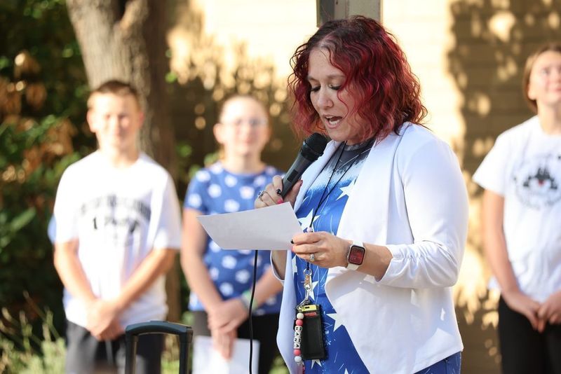 Antelope Elementary Flag ceremony